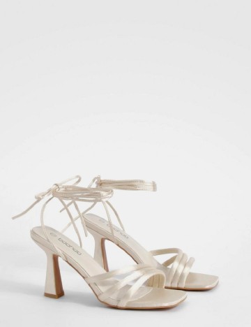 Sandale Boohoo, crem