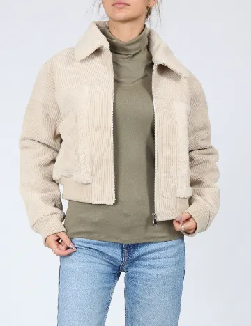 Jacheta PrettyLittleThing, crem Crem