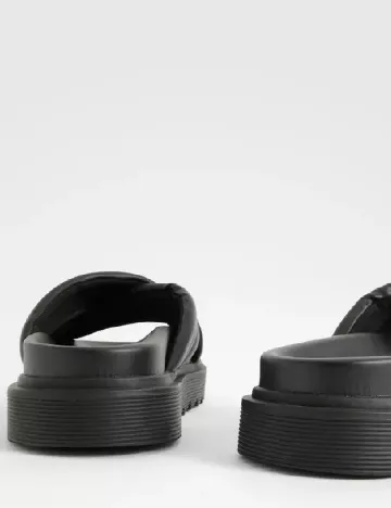Slapi Boohoo, negru Negru