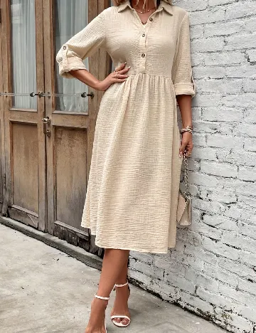 Rochie medie SHEIN, crem Crem