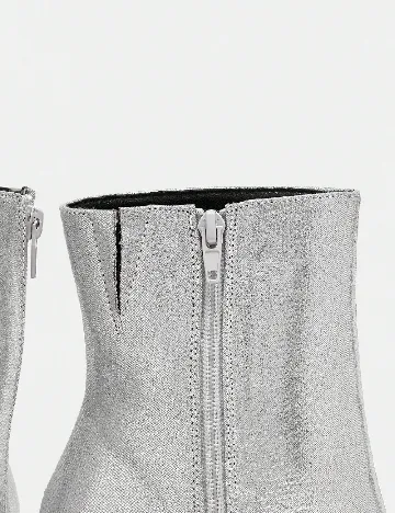 Botine SHEIN, argintiu Gri