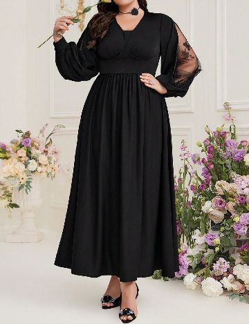 Rochie lunga SHEIN CURVE, negru