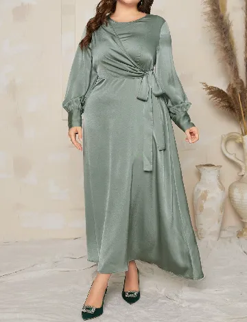 Rochie lunga SHEIN CURVE, verde Verde