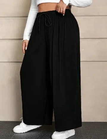 Pantaloni SHEIN CURVE, negru Negru