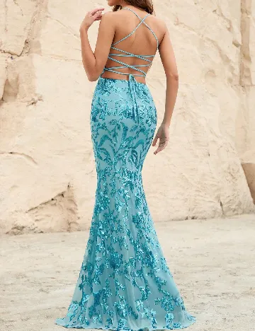 Rochie lunga Faeriesty, albastru Albastru
