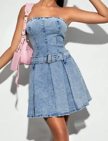 Rochie scurta SHEIN, albastru Albastru