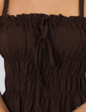 Rochie scurta SHEIN, maro Maro