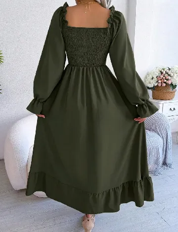 Rochie lunga SHEIN, verde Verde