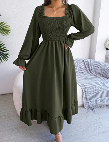 Rochie lunga SHEIN, verde