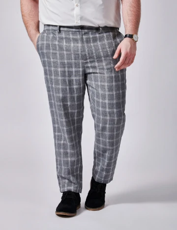 Pantaloni SHEIN Plus Size Men, gri Gri