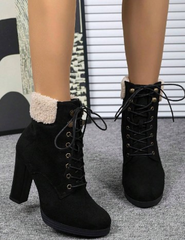 Botine SHEIN, negru