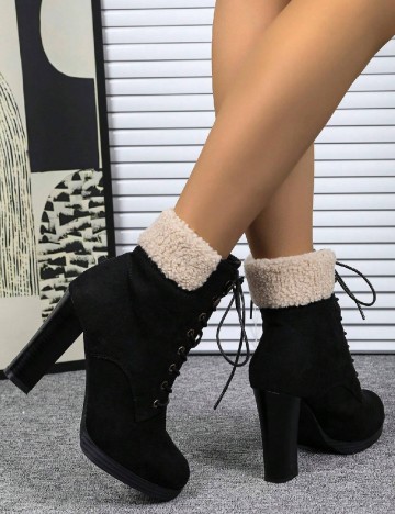 Botine SHEIN, negru
