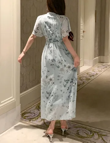 Rochie lunga Dazy, verde Verde