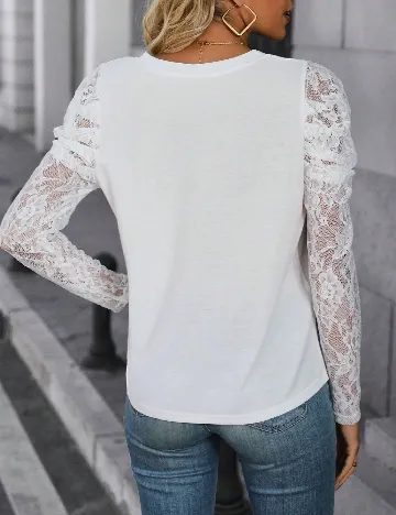 Bluza SHEIN, alb Alb