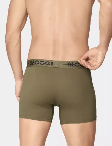 Set Boxeri 2 perechi Sloggi by Triumph, gri/verde