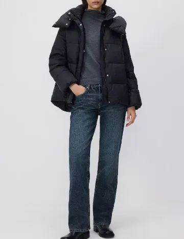 Geaca Oversize Reserved, negru Negru