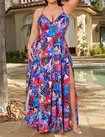 Rochie lunga SHEIN CURVE, mix culori Mix culori