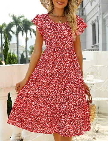 Rochie medie SHEIN, rosu Rosu