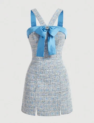 Rochie scurta SHEIN, bleu Albastru