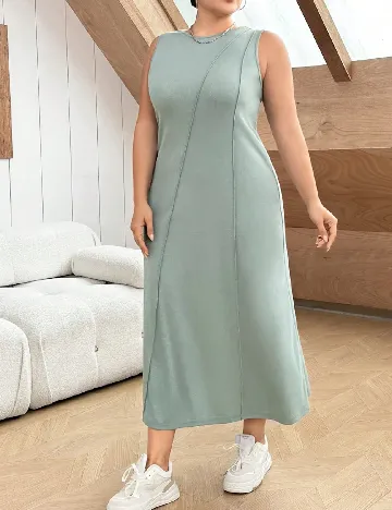 Rochie medie SHEIN CURVE, verde Verde