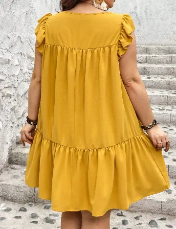 Rochie scurta SHEIN CURVE, galben Galben