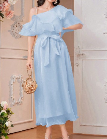 Rochie medie SHEIN, albastru