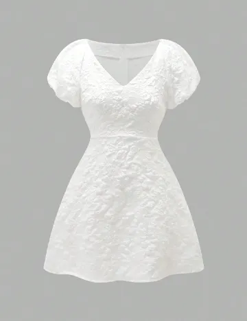 Rochie scurta SHEIN, alb Alb