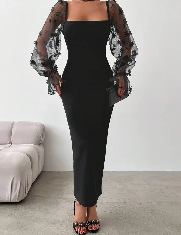 Rochie lunga SHEIN, negru Negru