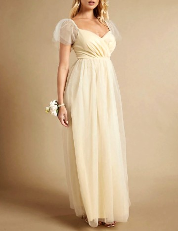 Rochie lunga SHEIN, galben deschis
