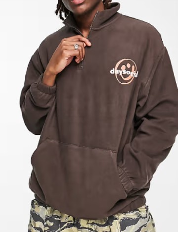 Bluza Oversize ASOS, maro