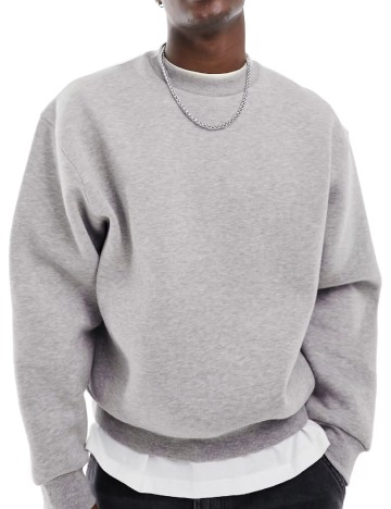 Bluza Oversize ASOS, gri