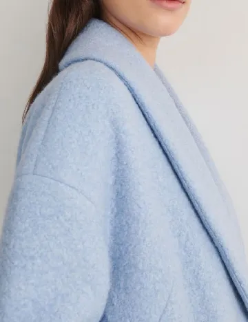 Palton oversize Reserved, albastru Albastru