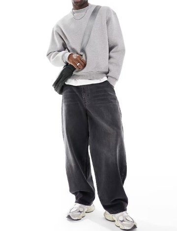 Bluza Asos Plus Size Men, gri