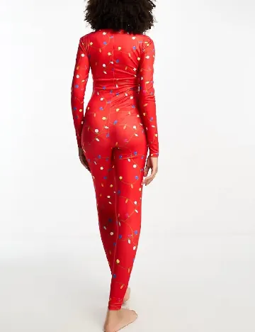 Pijama Loungeable, rosi Rosu