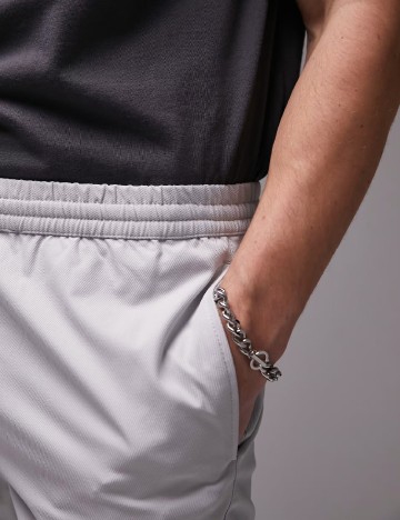 Pantaloni Topman, gri deschis