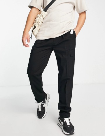 Pantaloni Topman, negru