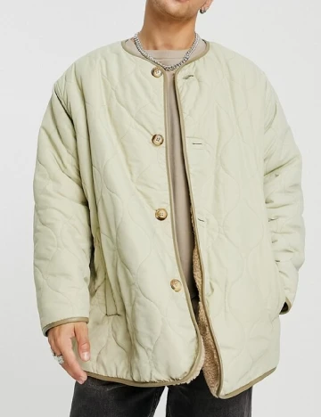 Geaca reversibila ASOS, verde Verde