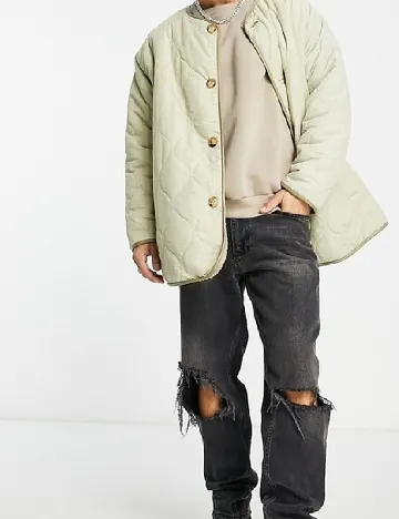 Geaca reversibila ASOS, verde Verde