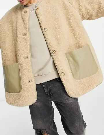 Geaca reversibila ASOS, verde Verde