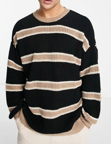 Pulover Oversize ASOS, negru