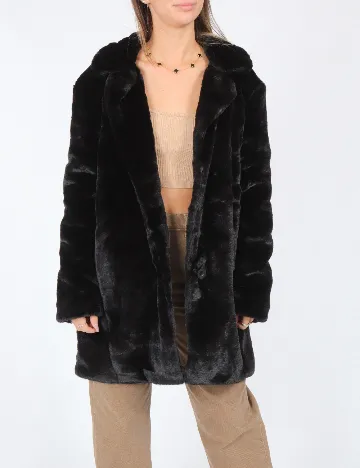 Palton Only, negru Negru