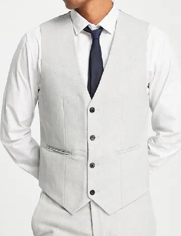 Vesta ASOS, gri deschis Gri