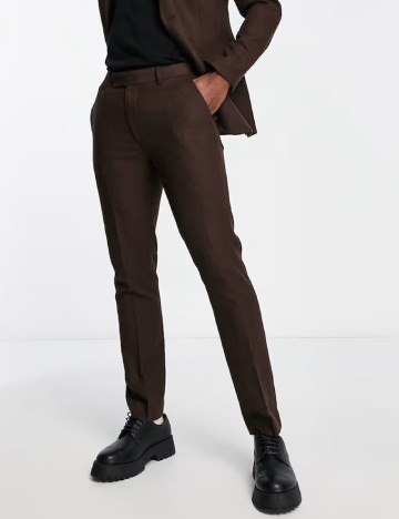 Pantaloni Topman, maro