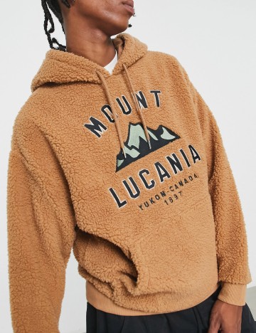 Hanorac Oversize ASOS, maro