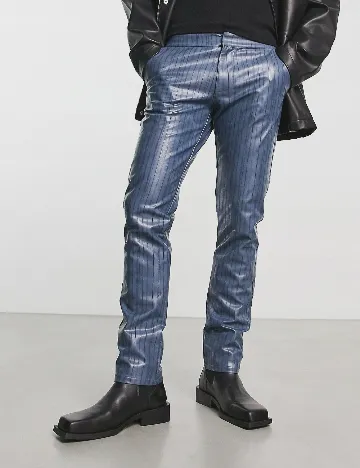 Pantaloni ASOS, albastru Albastru