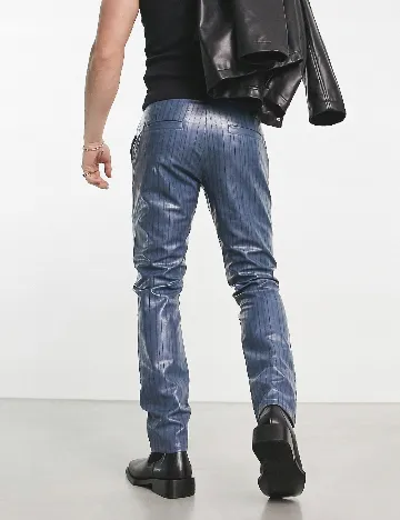 Pantaloni ASOS, albastru Albastru