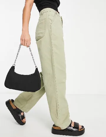 Pantaloni ASOS, verde Verde