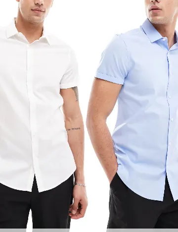 Set camasi 2 bucati ASOS, mix culori