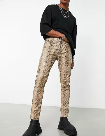 Pantaloni ASOS, imprimeu sarpe