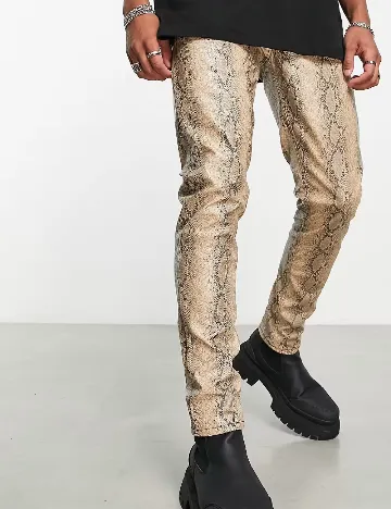 Pantaloni ASOS, imprimeu sarpe